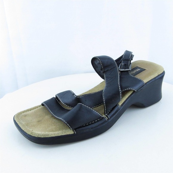 Naturalizer Women Ankle Strap Shoes Black Leather Buckle Size 6.5 Medium (B, M)‎ - Picture 1 of 10